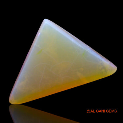 4.00 Cts Natural Australian Fire Opal Loose Gemstone Trillion Cabochon 18x11x5 mm AF-113