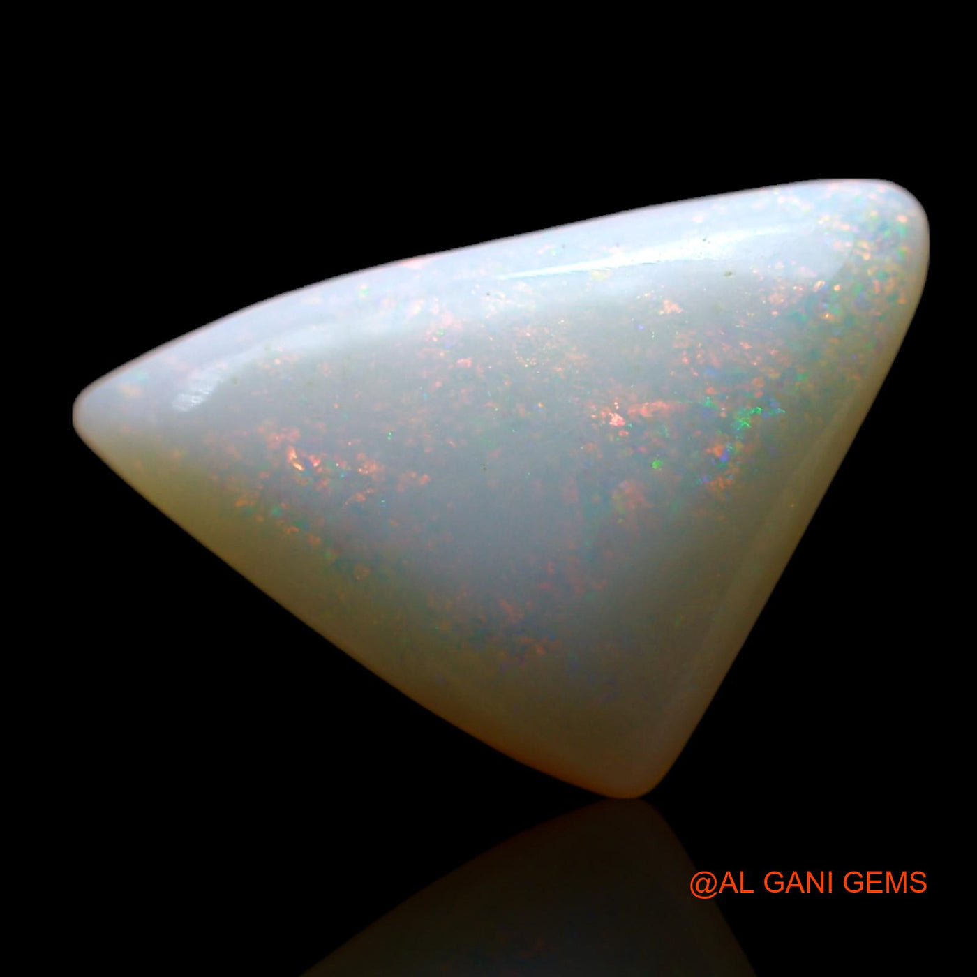 4.00 Cts Natural Australian Fire Opal Loose Gemstone Trillion Cabochon 16x10x4 mm AF-114