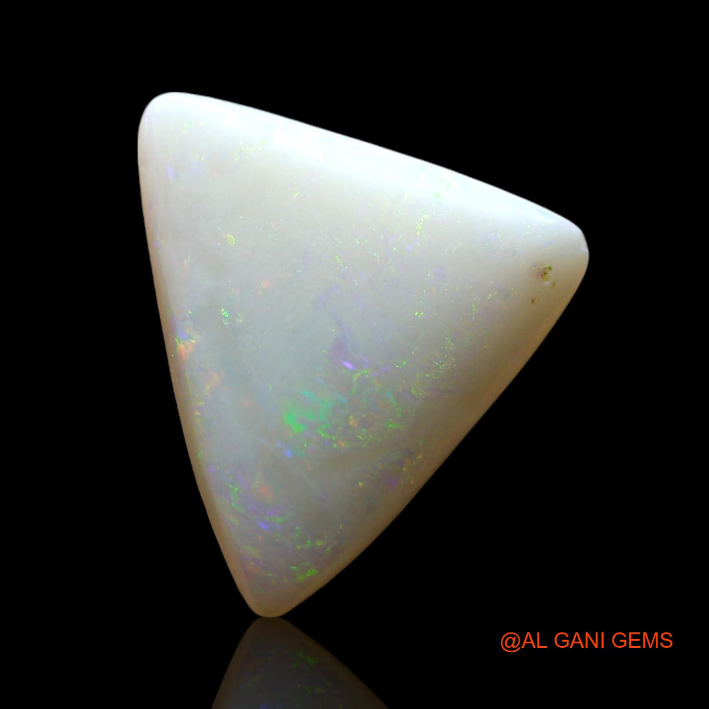 3.00 Cts Natural Australian Fire Opal Loose Gemstone Trillion Cabochon 16x13x3 mm AF-116