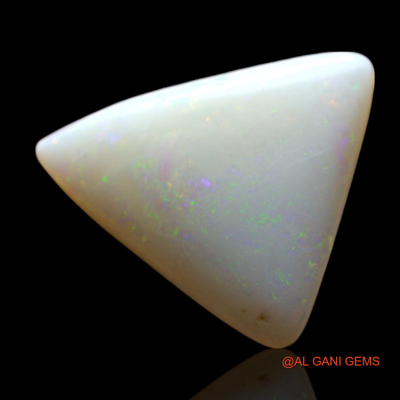 3.00 Cts Natural Australian Fire Opal Loose Gemstone Trillion Cabochon 16x13x3 mm AF-116