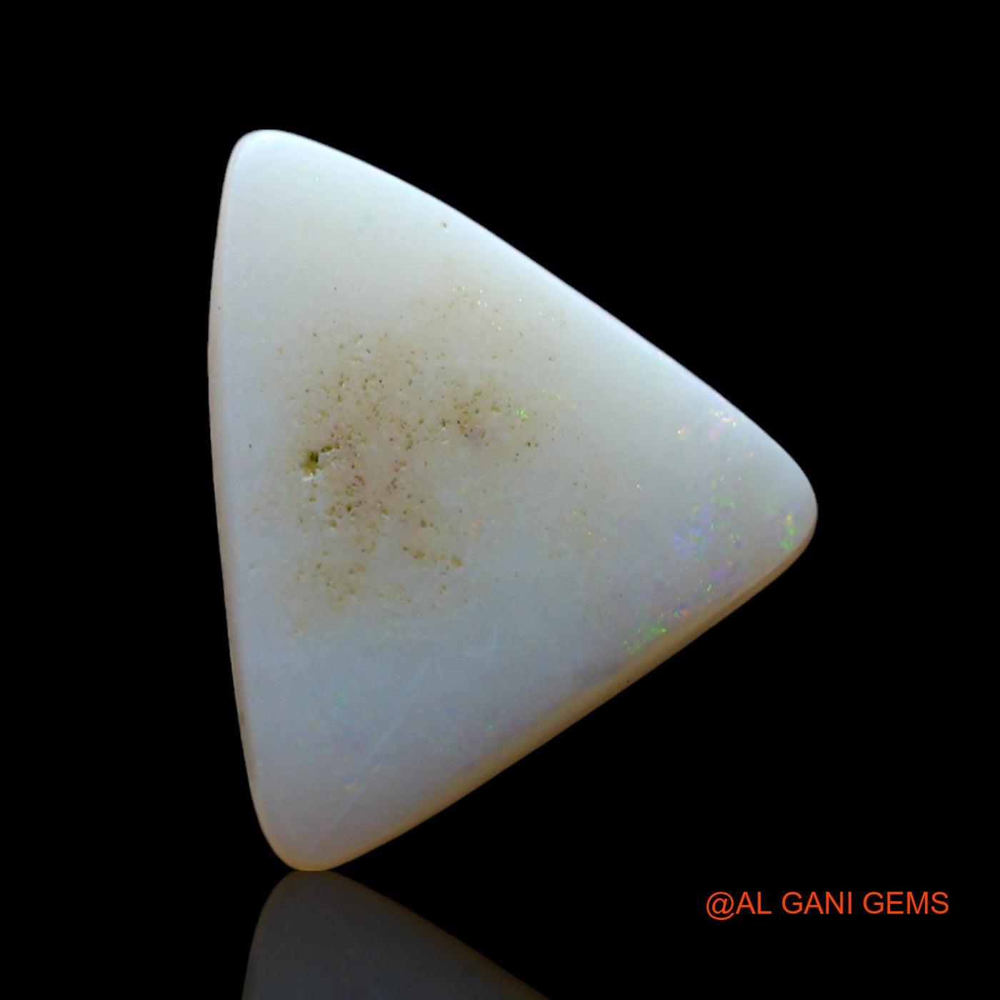 3.00 Cts Natural Australian Fire Opal Loose Gemstone Trillion Cabochon 16x13x3 mm AF-116