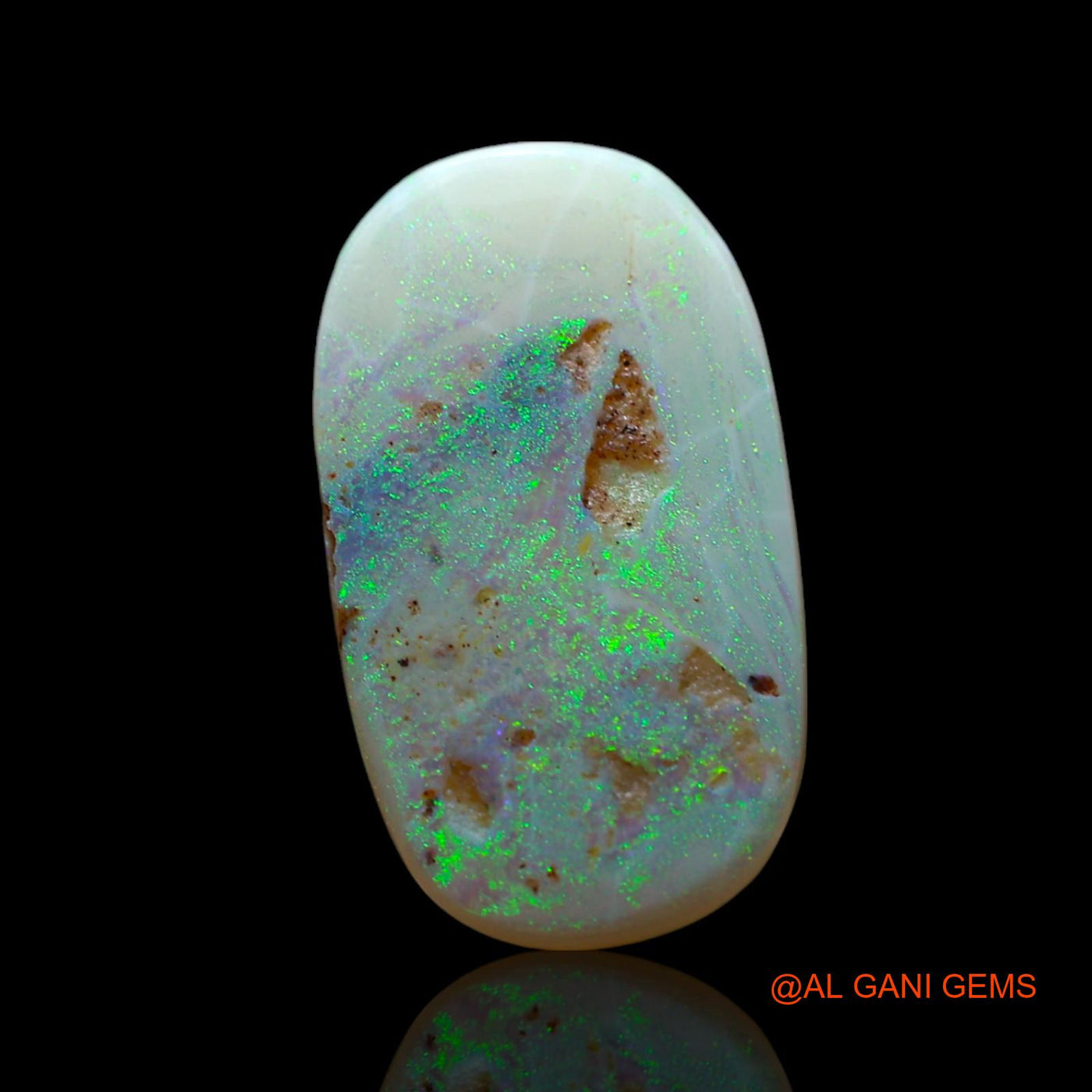 Natural Fire Opal Gemstone 3.00 Cts Loose Oval Cabochon From Australia 17x10x2 mm AF-117