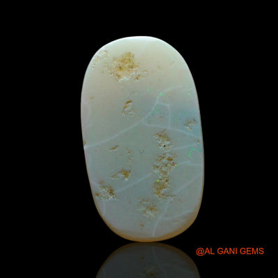 Natural Fire Opal Gemstone 3.00 Cts Loose Oval Cabochon From Australia 17x10x2 mm AF-117
