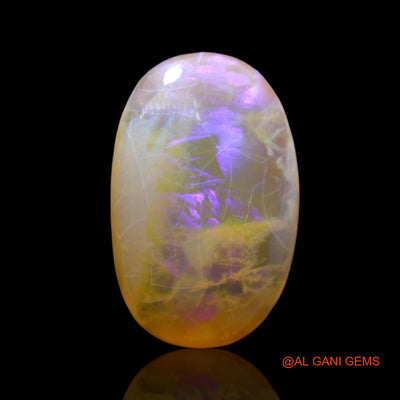 10.00 Cts Unheated Australian Fire Opal Loose Gemstone Oval Cabochon Natural 22x14x5 mm AF-11