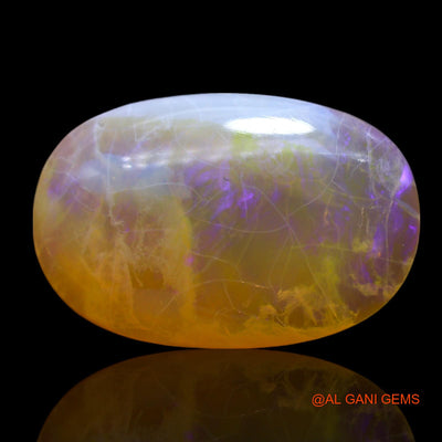 10.00 Cts Unheated Australian Fire Opal Loose Gemstone Oval Cabochon Natural 22x14x5 mm AF-11