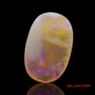 10.00 Cts Unheated Australian Fire Opal Loose Gemstone Oval Cabochon Natural 22x14x5 mm AF-11