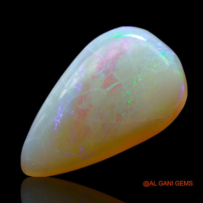 Natural Fire Opal Gemstone 3.00 Cts Loose Pear Cabochon From Australia 17x10x4 mm AF-120