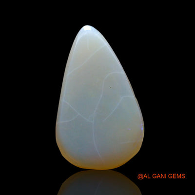 Natural Fire Opal Gemstone 3.00 Cts Loose Pear Cabochon From Australia 17x10x4 mm AF-120