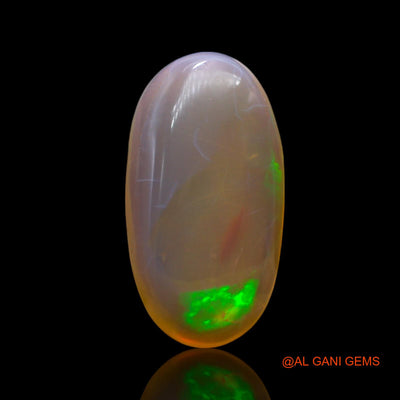4.00 Cts Unheated Australian Fire Opal Loose Gemstone Oval Cabochon Natural 17x9x4 mm AF-121