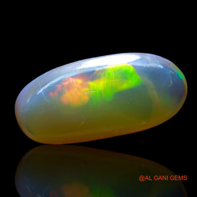 4.00 Cts Unheated Australian Fire Opal Loose Gemstone Oval Cabochon Natural 17x9x4 mm AF-121