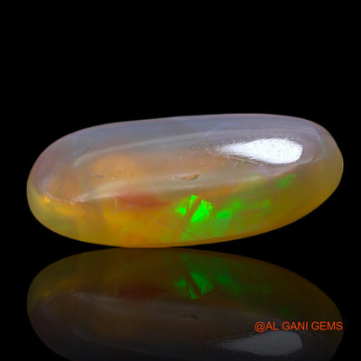 4.00 Cts Unheated Australian Fire Opal Loose Gemstone Oval Cabochon Natural 17x9x4 mm AF-121