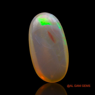 4.00 Cts Unheated Australian Fire Opal Loose Gemstone Oval Cabochon Natural 17x9x4 mm AF-121