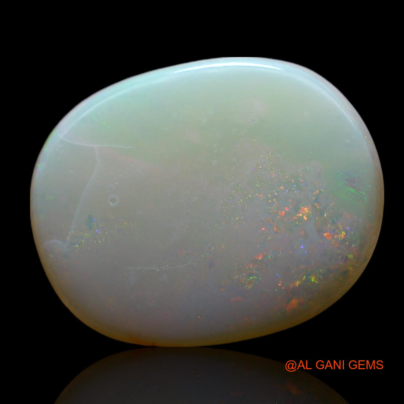 3.00 Cts Natural Australian Fire Opal Loose Gemstone Oval Cabochon 16x12x2 mm AF-122