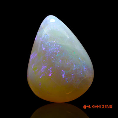 5.00 Cts Natural Australian Fire Opal Loose Gemstone Pear Cabochon 15x11x5 mm AF-125