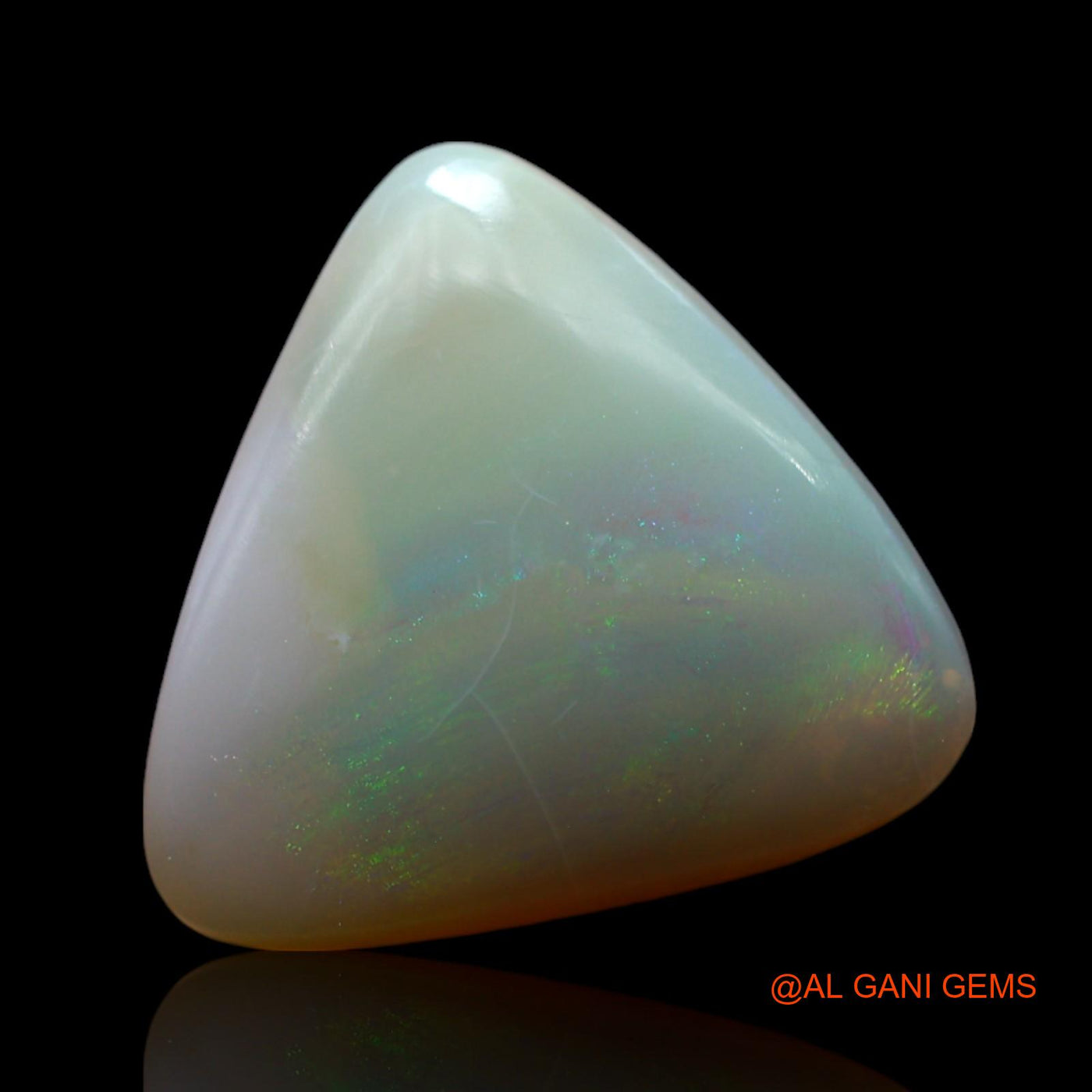 5.00 Cts Natural Australian Fire Opal Loose Gemstone Trillion Cabochon 13x13x4 mm AF-127