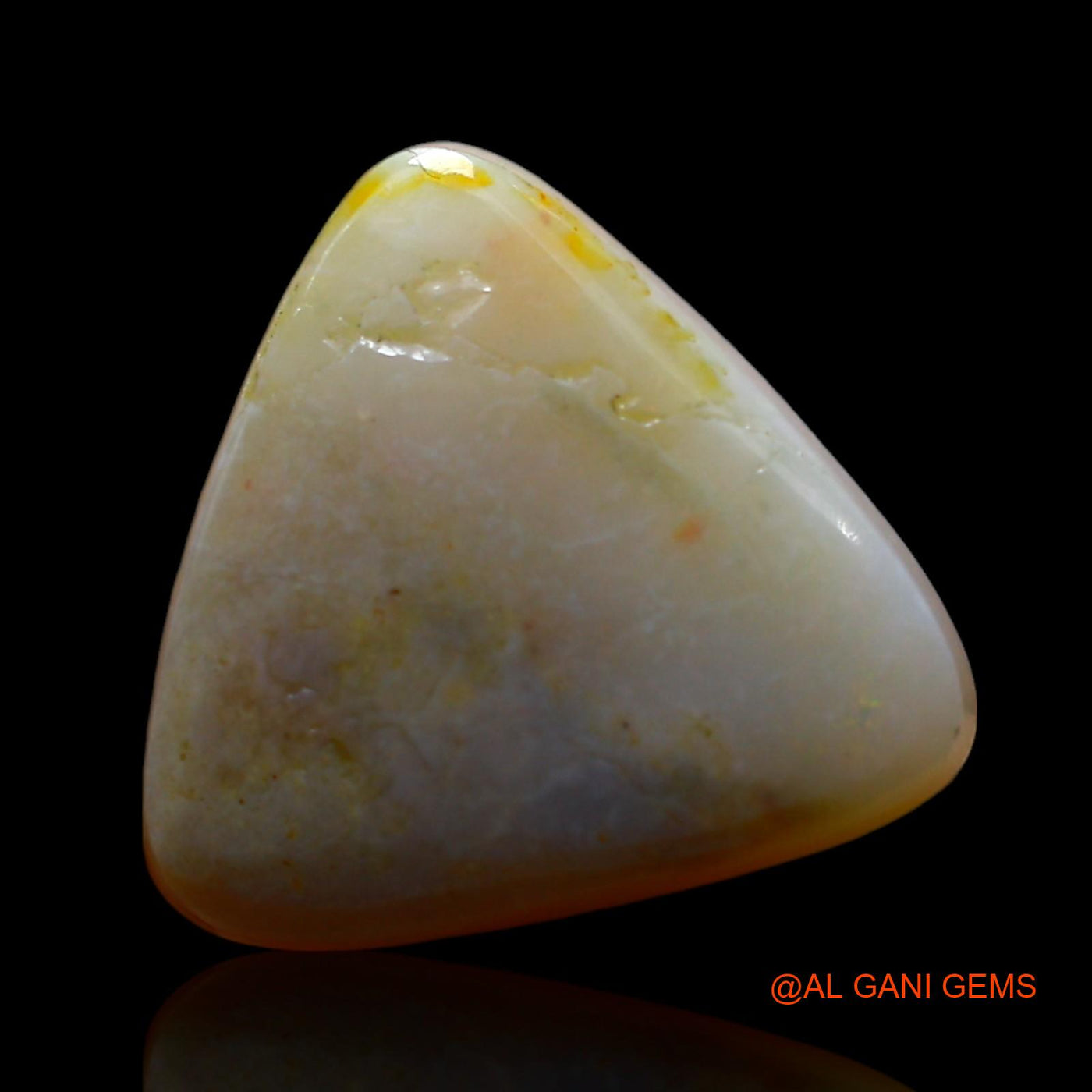 5.00 Cts Natural Australian Fire Opal Loose Gemstone Trillion Cabochon 13x13x4 mm AF-127