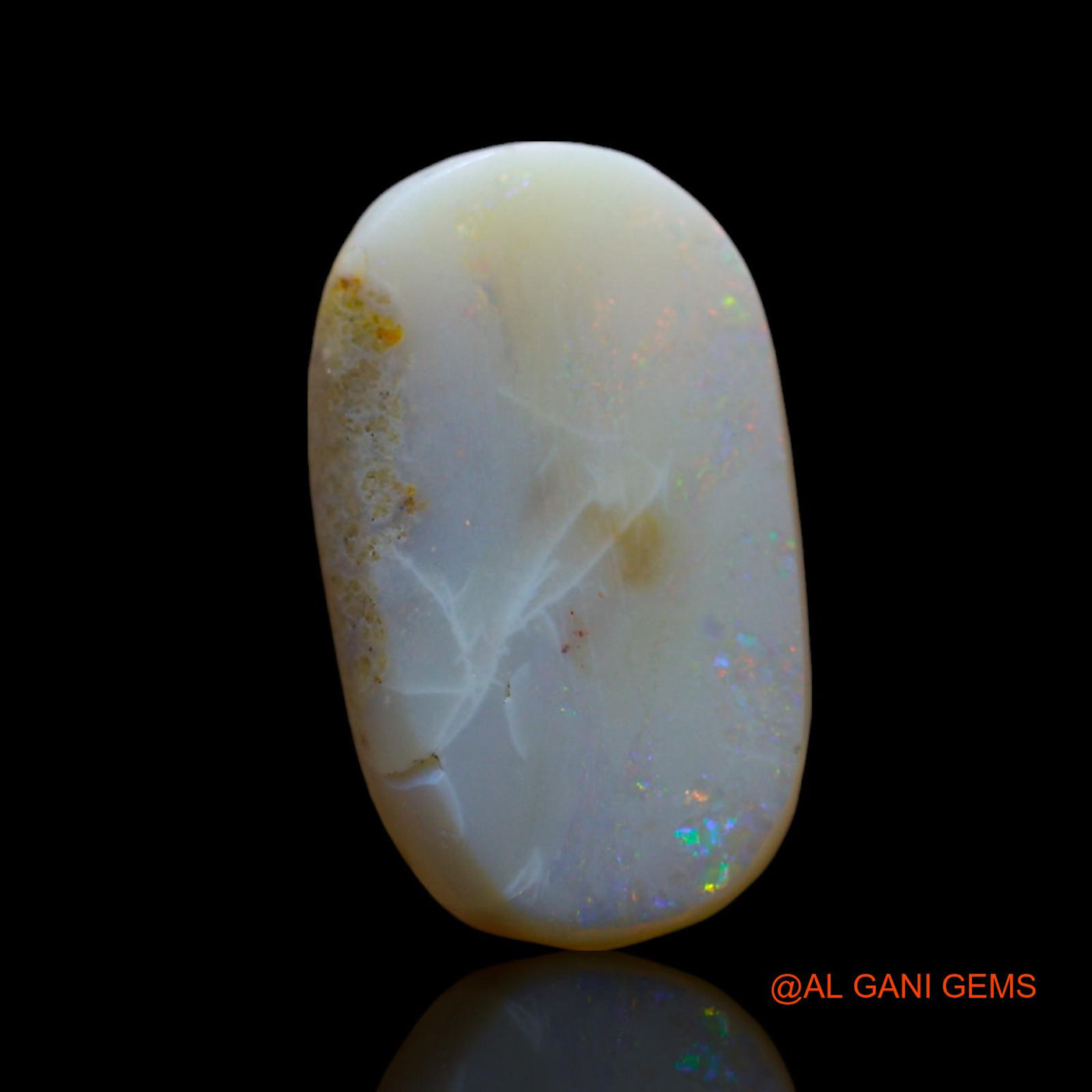 Natural Fire Opal Gemstone 5.00 Cts Loose Oval Cabochon From Australia 16x9x4 mm AF-128