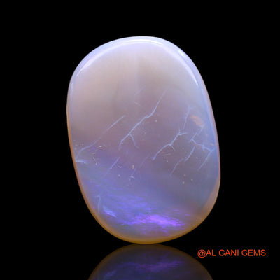 Natural Untreated Fire Opal Loose Gemstone Oval Cabochon From Australia 13.00 Cts 22x15x5 mm AF-12