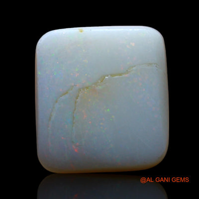 Natural Untreated Fire Opal Loose Gemstone Square Cabochon From Australia 3.00 Cts 12x11x3 mm AF-130