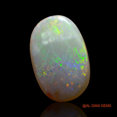 Natural Fire Opal Gemstone 3.00 Cts Loose Oval Cabochon From Australia 6x10x3 mm AF-131