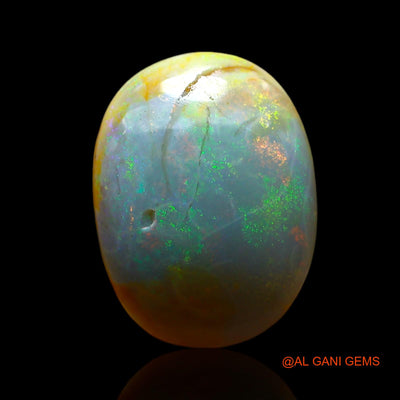 Natural Untreated Fire Opal Loose Gemstone Oval Cabochon From Australia 4.00 Cts 15x11x4 mm AF-132