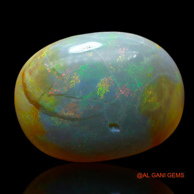 Natural Untreated Fire Opal Loose Gemstone Oval Cabochon From Australia 4.00 Cts 15x11x4 mm AF-132
