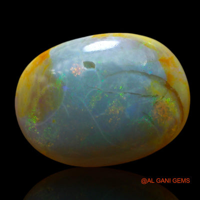 Natural Untreated Fire Opal Loose Gemstone Oval Cabochon From Australia 4.00 Cts 15x11x4 mm AF-132