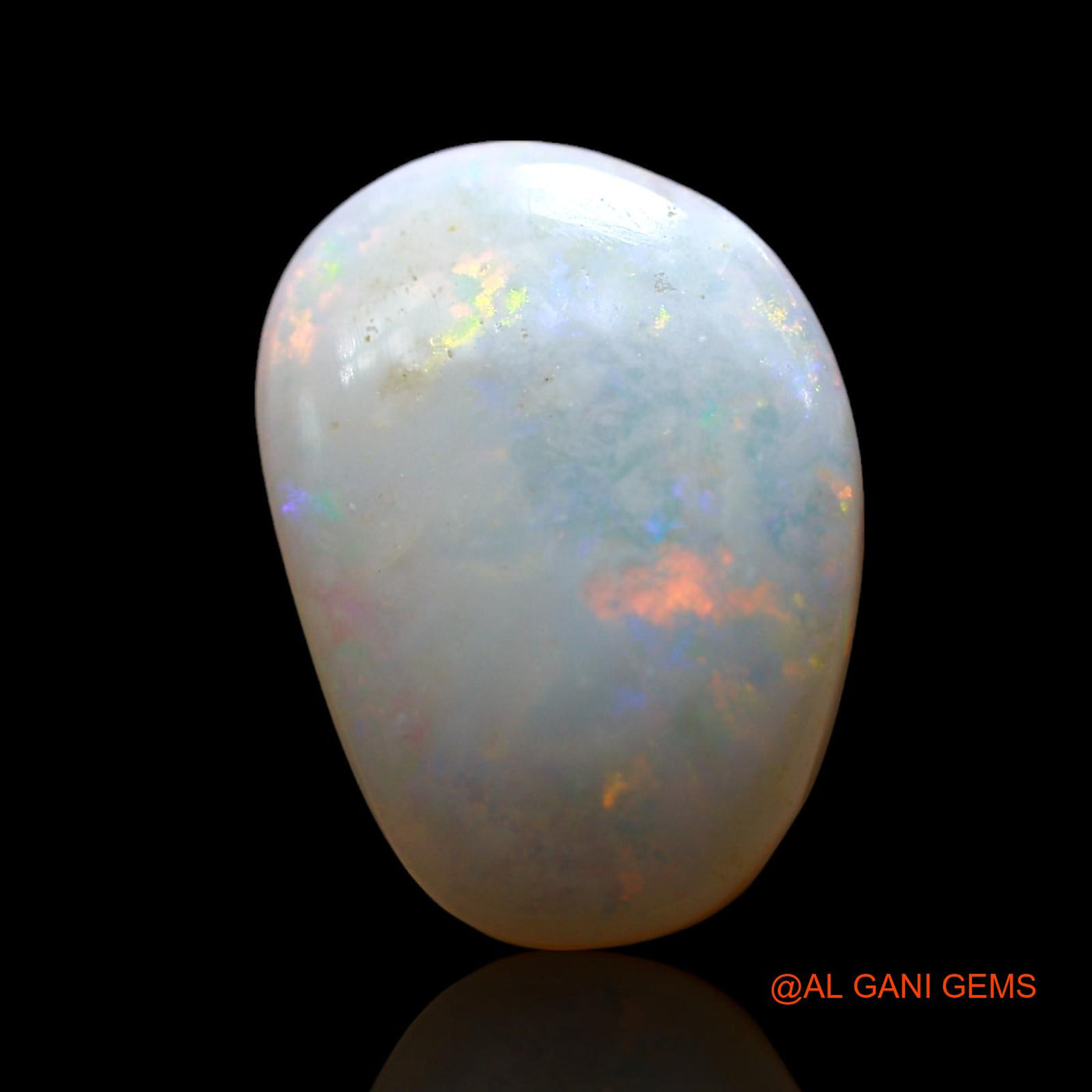 4.00 Cts Natural Australian Fire Opal Loose Gemstone Fancy Cabochon 15x10x4 mm AF-135