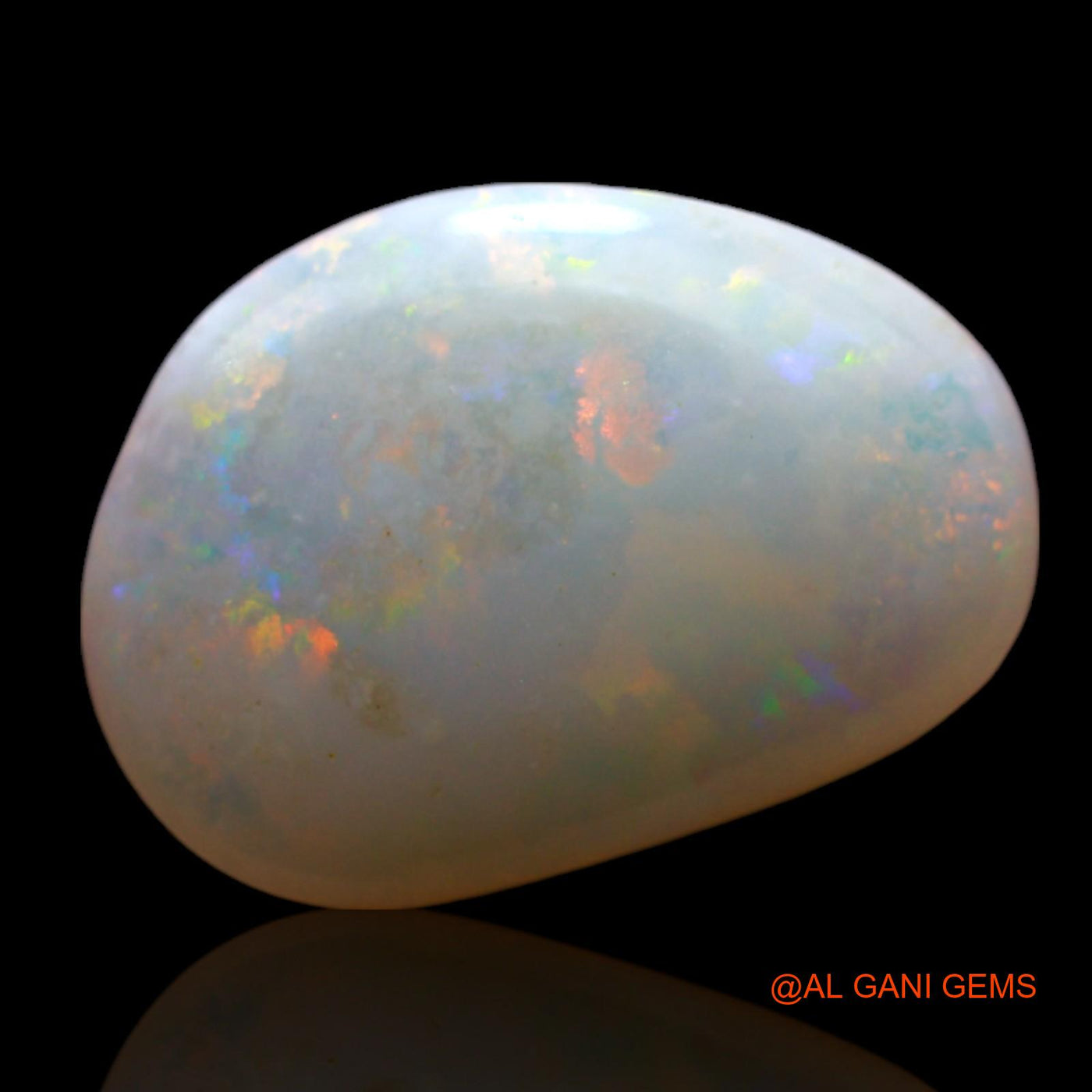 4.00 Cts Natural Australian Fire Opal Loose Gemstone Fancy Cabochon 15x10x4 mm AF-135