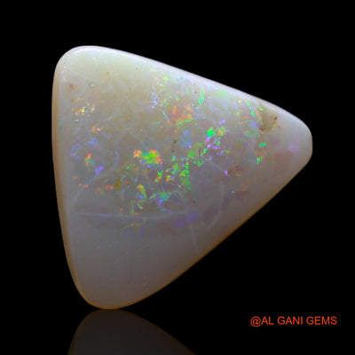 3.00 Cts Natural Australian Fire Opal Loose Gemstone Trillion Cabochon 13x13x3 mm AF-136