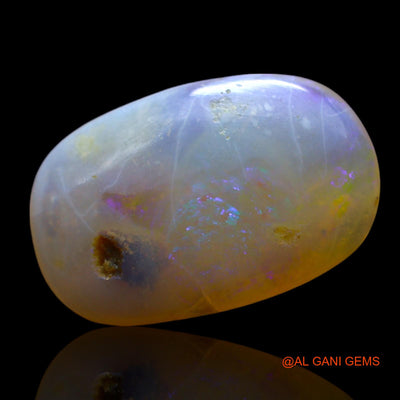 4.00 Cts Natural Australian Fire Opal Loose Gemstone Oval Cabochon 15x10x4 mm AF-137