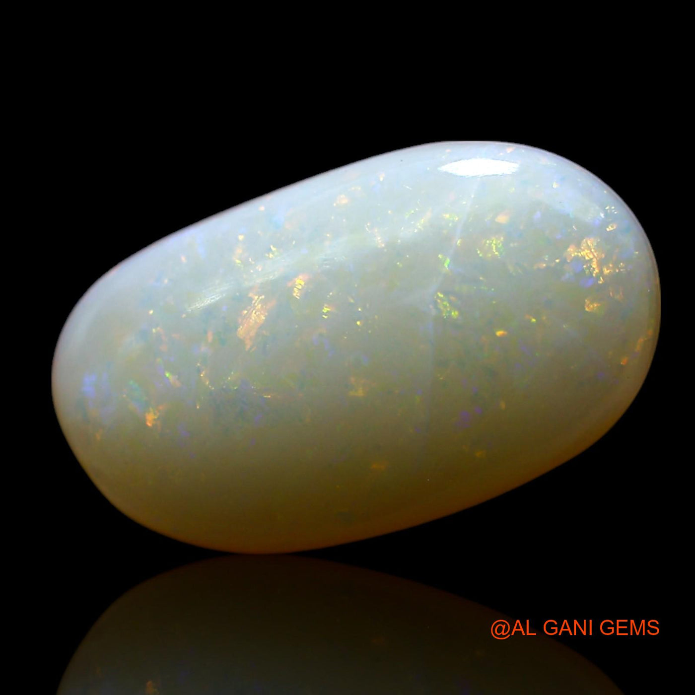 4.00 Cts Natural Australian Fire Opal Loose Gemstone Oval Cabochon 16x9x4 mm AF-138