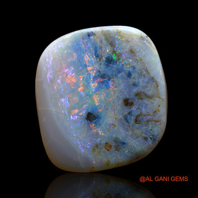 10.00 Cts Natural Australian Fire Opal Loose Gemstone Fancy Cabochon 18x17x3 mm AF-13
