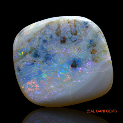 10.00 Cts Natural Australian Fire Opal Loose Gemstone Fancy Cabochon 18x17x3 mm AF-13
