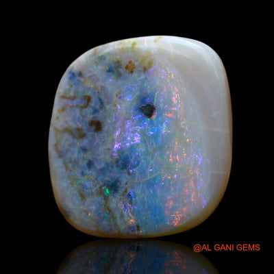 10.00 Cts Natural Australian Fire Opal Loose Gemstone Fancy Cabochon 18x17x3 mm AF-13