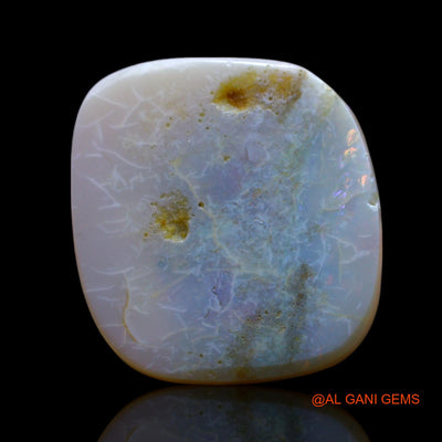 10.00 Cts Natural Australian Fire Opal Loose Gemstone Fancy Cabochon 18x17x3 mm AF-13