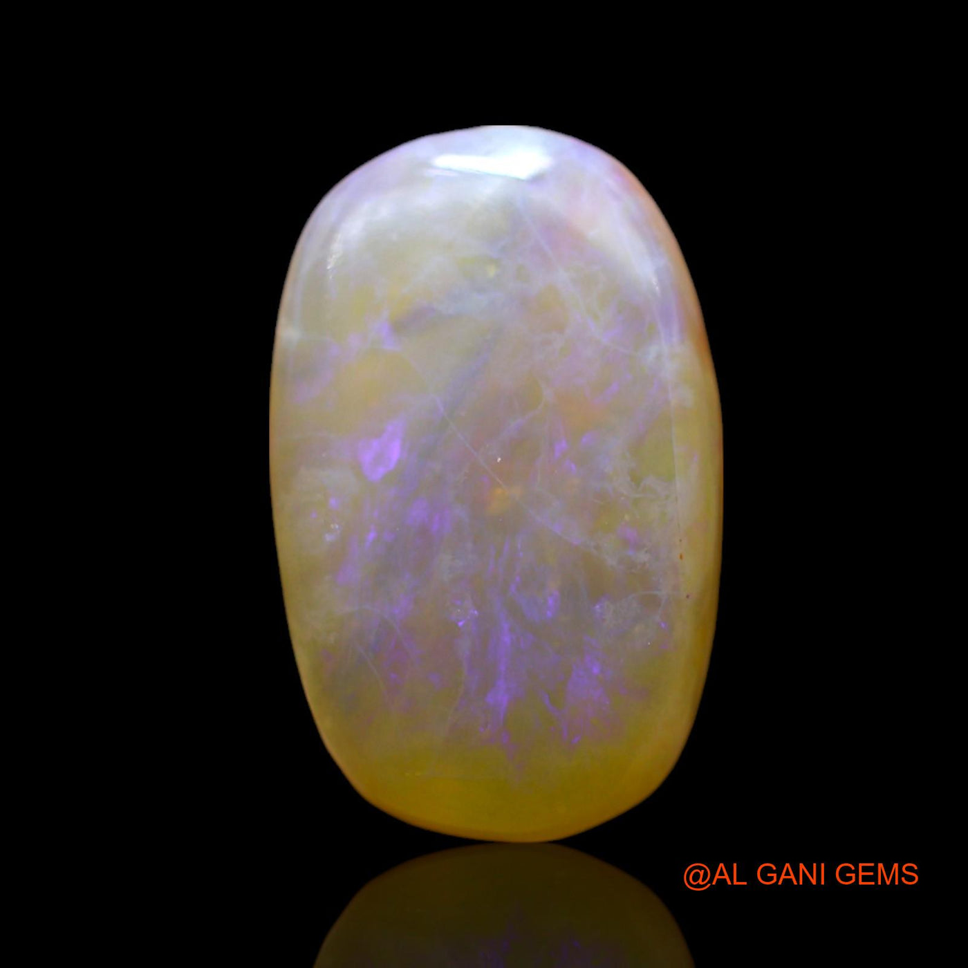 6.00 Cts Natural Australian Fire Opal Loose Gemstone Oval Cabochon 15x9x5 mm AF-141