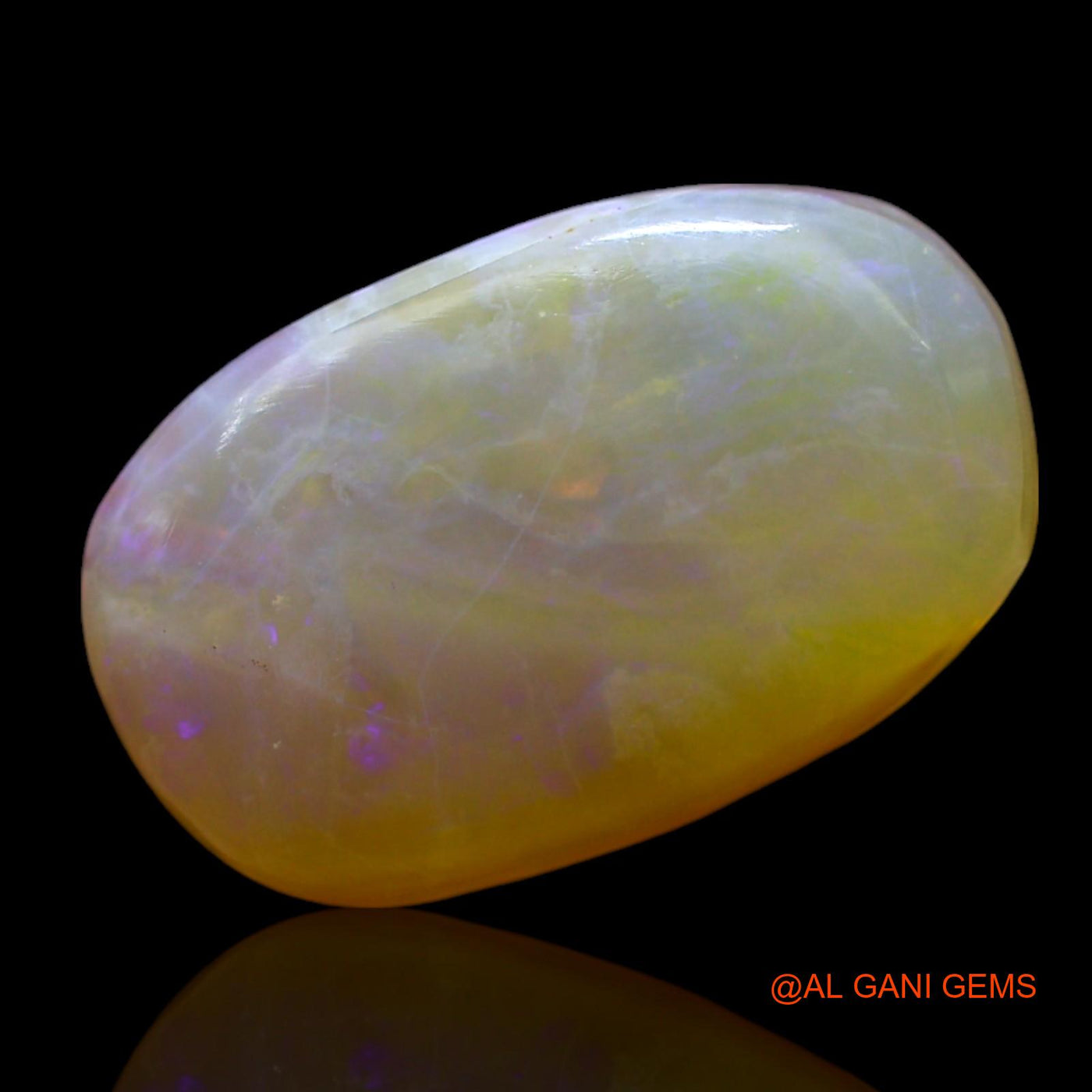 6.00 Cts Natural Australian Fire Opal Loose Gemstone Oval Cabochon 15x9x5 mm AF-141