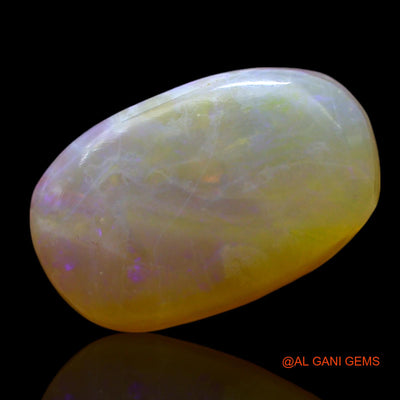 6.00 Cts Natural Australian Fire Opal Loose Gemstone Oval Cabochon 15x9x5 mm AF-141