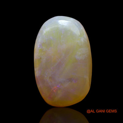 6.00 Cts Natural Australian Fire Opal Loose Gemstone Oval Cabochon 15x9x5 mm AF-141