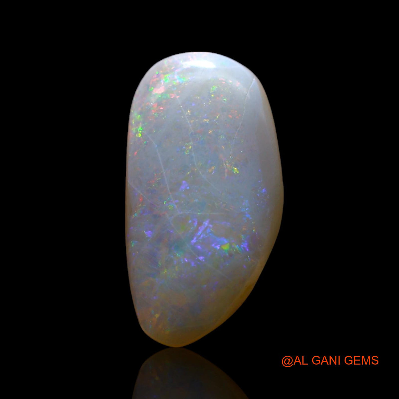 4.00 Cts Unheated Australian Fire Opal Loose Gemstone Fancy Cabochon Natural 16x8x4 mm AF-142