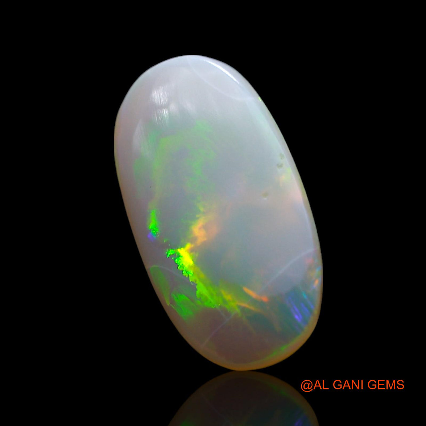 Natural Untreated Fire Opal Loose Gemstone Oval Cabochon From Australia 2.00 Cts 16x9x2 mm AF-144