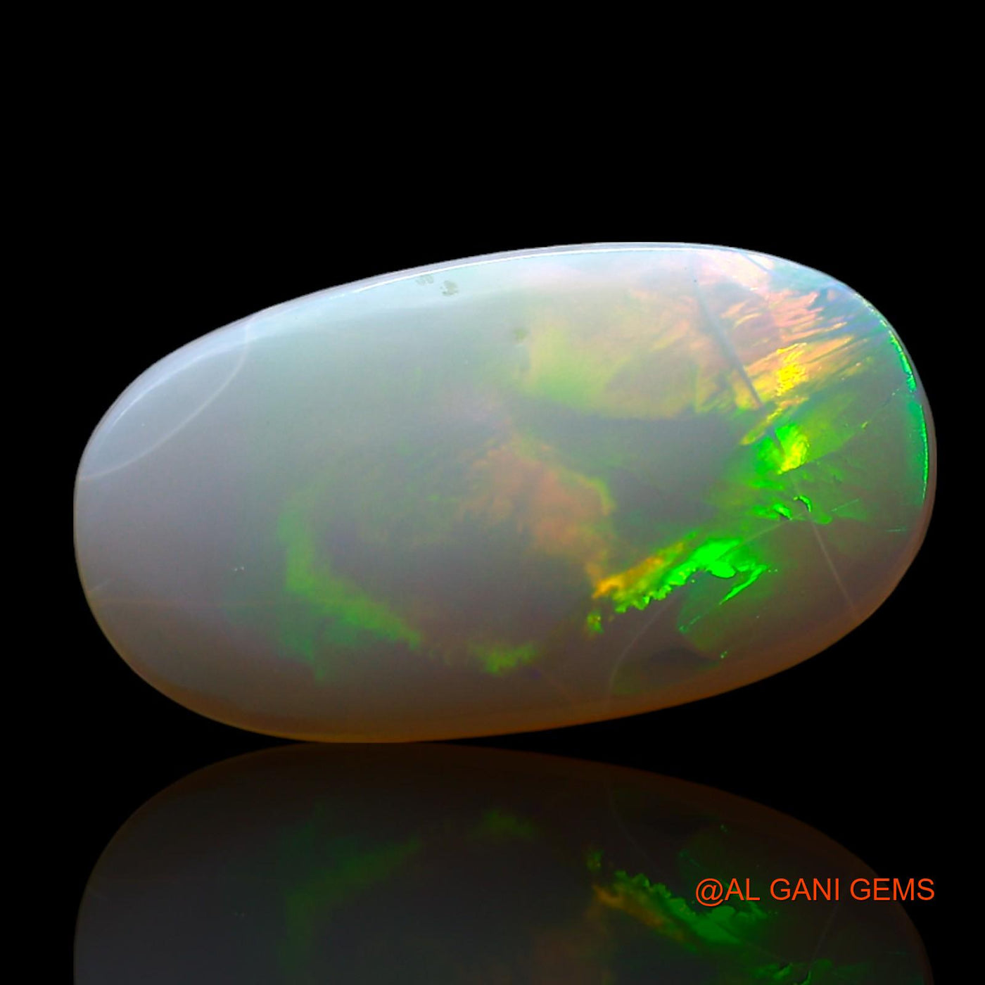 Natural Untreated Fire Opal Loose Gemstone Oval Cabochon From Australia 2.00 Cts 16x9x2 mm AF-144