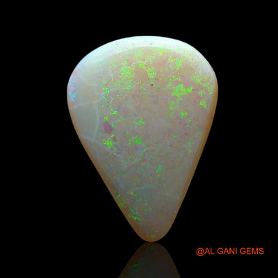 Natural Fire Opal Gemstone 3.00 Cts Loose Pear Cabochon From Australia 14x10x3 mm AF-146