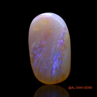 Natural Fire Opal Gemstone 3.00 Cts Loose Oval Cabochon From Australia 15x9x3 mm AF-147