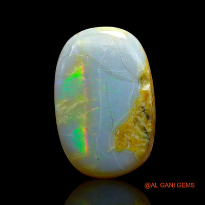 12.00 Cts Unheated Australian Fire Opal Loose Gemstone Oval Cabochon Natural 20x13x5 mm AF-14