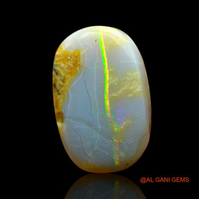 12.00 Cts Unheated Australian Fire Opal Loose Gemstone Oval Cabochon Natural 20x13x5 mm AF-14