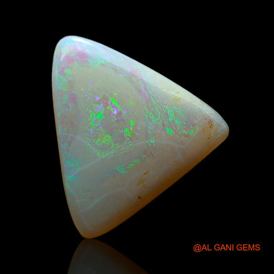 Natural Fire Opal Gemstone 2.00 Cts Loose Trillion Cabochon From Australia 12x11x2 mm AF-152