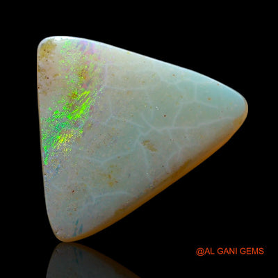 Natural Fire Opal Gemstone 2.00 Cts Loose Trillion Cabochon From Australia 12x11x2 mm AF-152