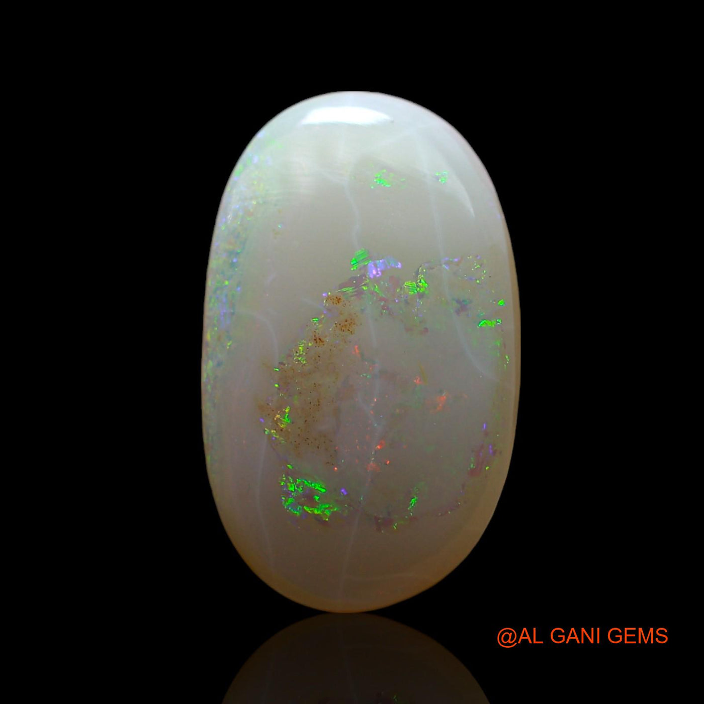 3.00 Cts Unheated Australian Fire Opal Loose Gemstone Oval Cabochon Natural 14x9x3 mm AF-154